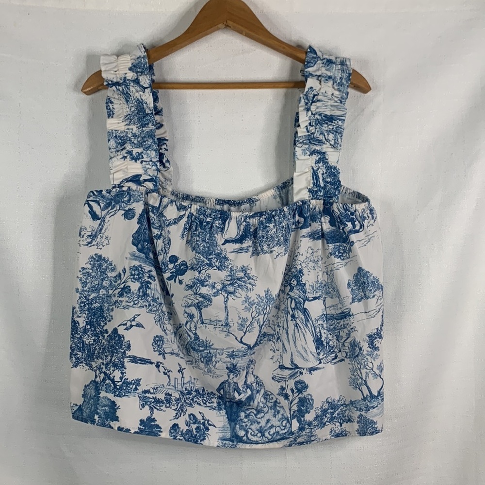 Gianni Bini Woven Sadie Sleeveless Square Neck Blouse- NWT - Picture 10 of 13